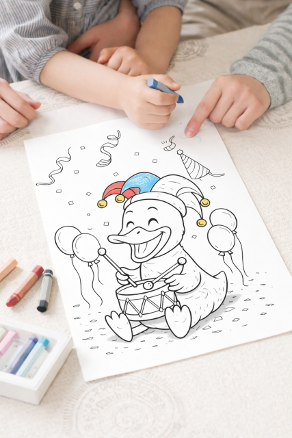 Kinder beim ausmalen